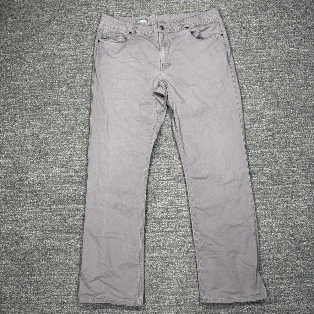 Stio Rivet Canvas Pants Mens 38x32 Gray Stretch Organic Cotton Outdoor Workwear